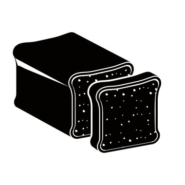 izole somun simgesi tasarım ekmek