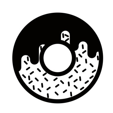 lezzetli çörek izole simgesi