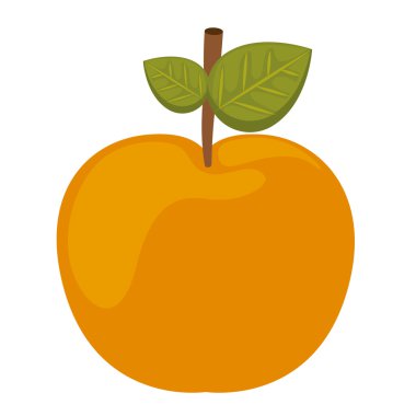 elma taze izole simgesi tasarım