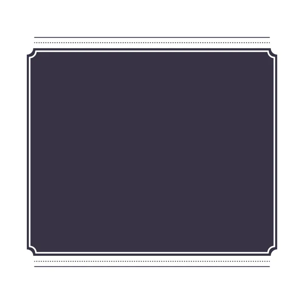 Cornice quadrata isolata icona design — Vettoriale Stock
