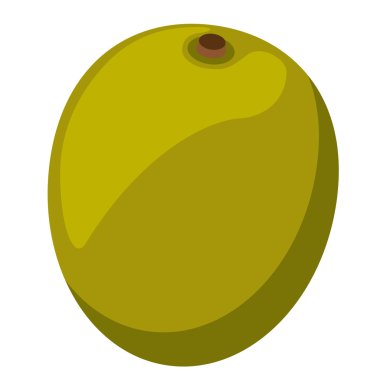 Zeytin tohum izole simgesi