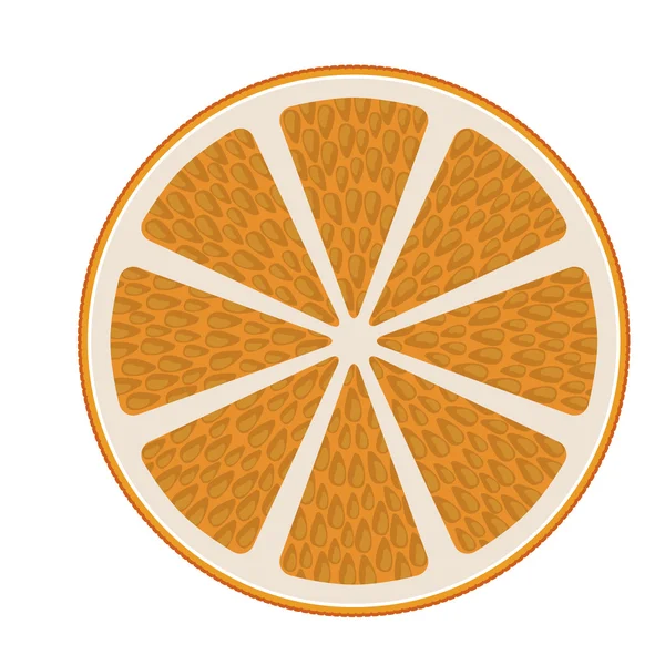 Halb orangefarbenes Icon-Design — Stockvektor