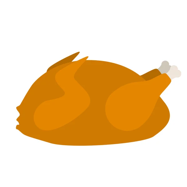 Delicioso pollo aislado icono de diseño — Vector de stock