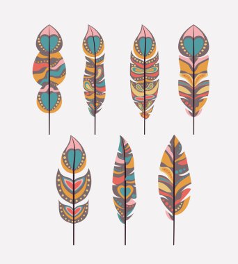 Boho stil simgesi tasarım izole