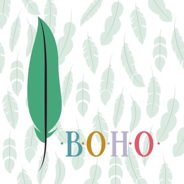 Boho stil simgesi tasarım izole