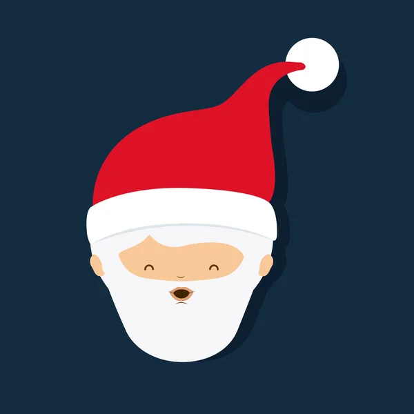 Santa Claus carácter aislado icono de diseño — Vector de stock