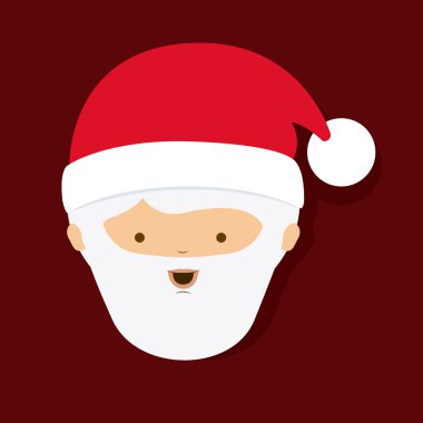 Noel Baba karakter simgesi tasarım izole