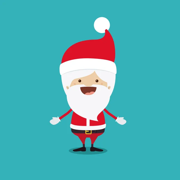 Santa claus character isolated icon design — Stock Vector