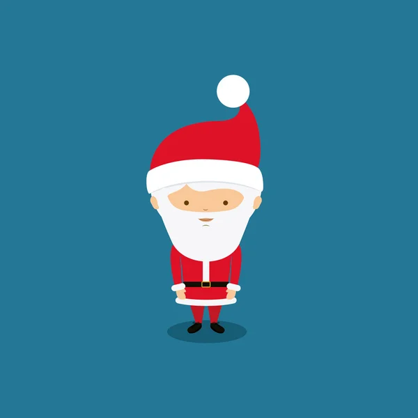 Noel Baba karakter simgesi tasarım izole — Stok Vektör