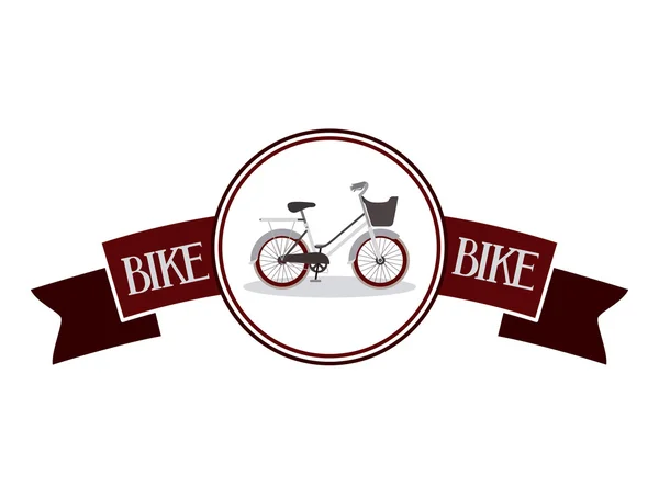 Bicycle frame isolated icon design — Stock Vector