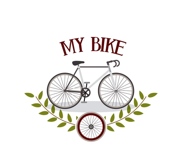 Bicycle frame isolated icon design — Stock Vector