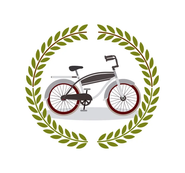 Marco de bicicleta diseño icono aislado — Vector de stock