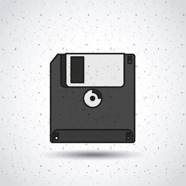 Floppy disk isolated icon design — Stock Vector