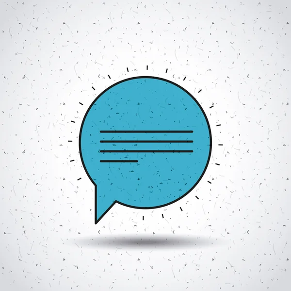 Speech bubble isolated icon design — Stock Vector