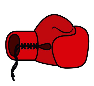 Boks eldivenleri izole simgesi tasarım