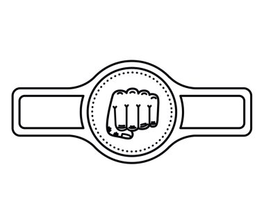 kemer boks simgesi tasarım izole