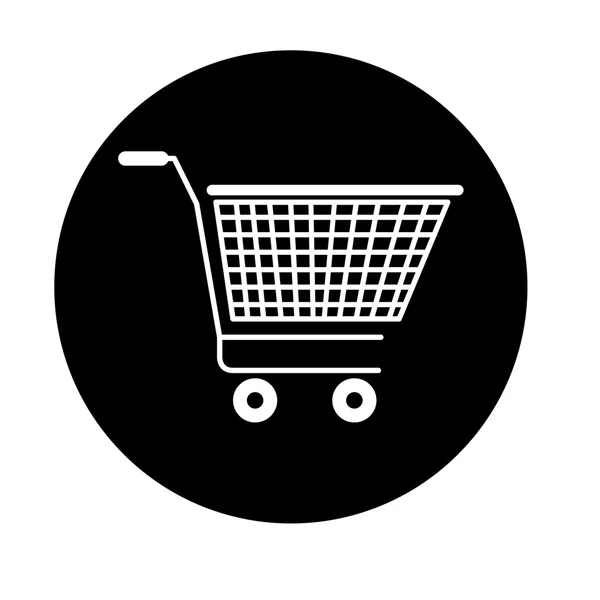 Shopping cart geïsoleerd pictogram ontwerp — Stockvector