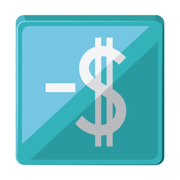 Money symbol isolated icon design — Stock Vector