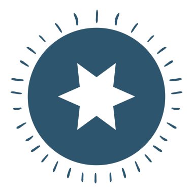 yıldız izole simgesi tasarım