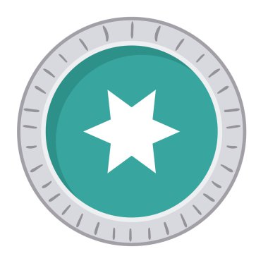 yıldız izole simgesi tasarım