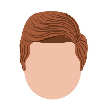 kafa adam izole simgesi tasarım