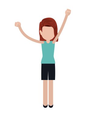 kişi protesto hareketleri ile izole simgesi