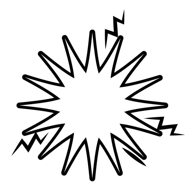 Diseño de icono aislado banner explosión — Archivo Imágenes Vectoriales
