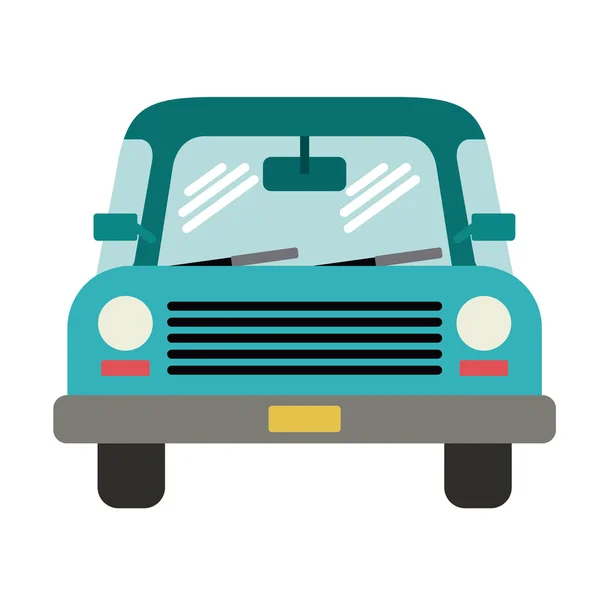 Coche frente aislado icono de diseño — Vector de stock