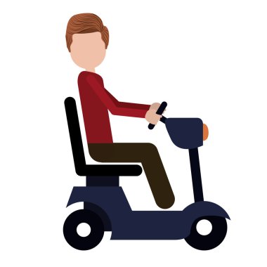 tekerlekli sandalye engelli kişi için izole simgesi