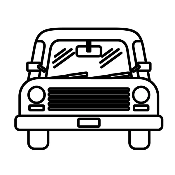 Auto voorkant geïsoleerde pictogram ontwerp — Stockvector