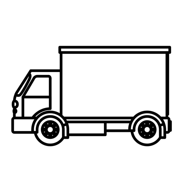 Izole simgesi tasarım kamyon — Stok Vektör