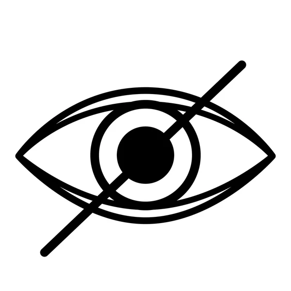 Ogen blind geïsoleerde pictogram ontwerp — Stockvector