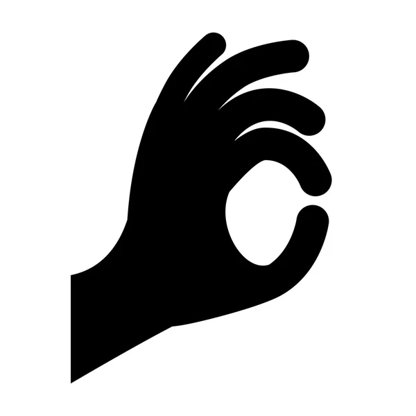 Teckenspråk som isolerade ikon design — Stock vektor