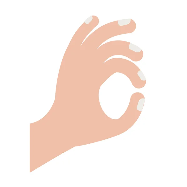Sign language isolated icon design — Stock Vector