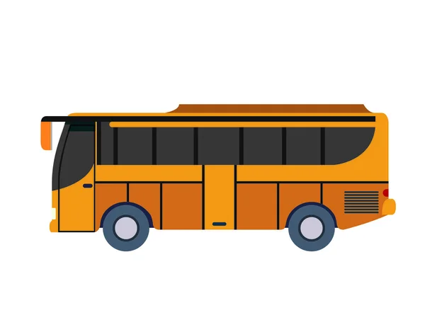 Bus vehicle transport public icon — Stock Vector