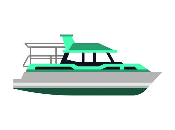 Yate barco transporte icono — Vector de stock