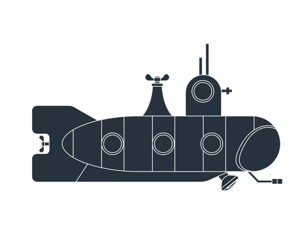잠수함 전송 수생 아이콘 — 스톡 벡터