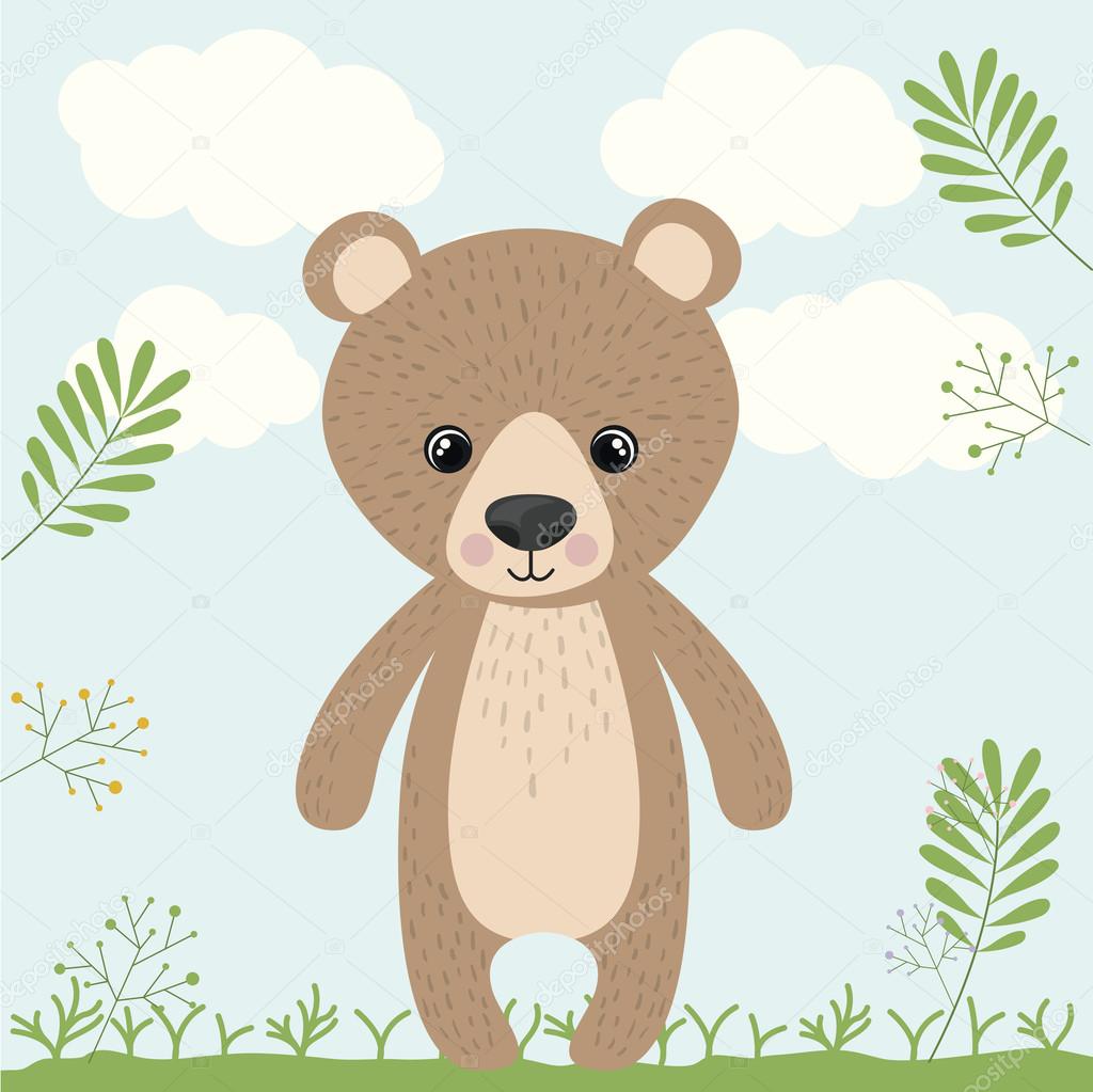 クマかわいい野生動物アイコン ストックベクター C Grgroupstock クマかわいい野生動物アイコン ストックベクター C Grgroupstock