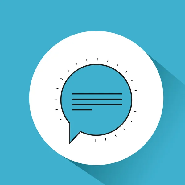 Speech bubble message icon — Stock Vector