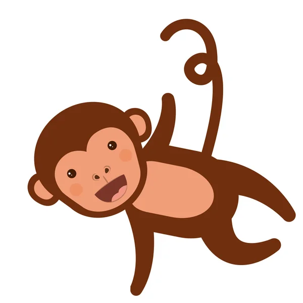 面白い猿文字分離アイコン デザイン ストックベクター C Grgroupstock