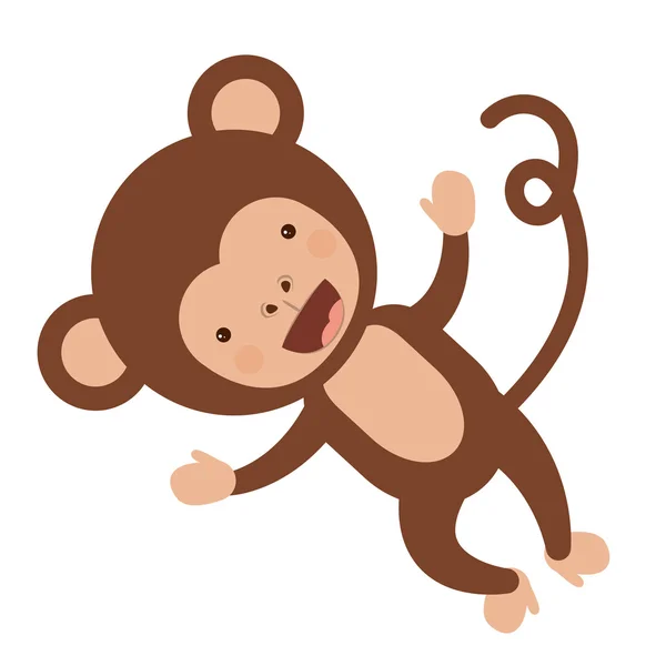 面白い猿文字分離アイコン デザイン ストックベクター C Grgroupstock