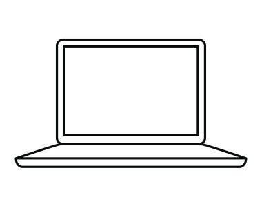 dizüstü bilgisayar simgesi tasarım izole