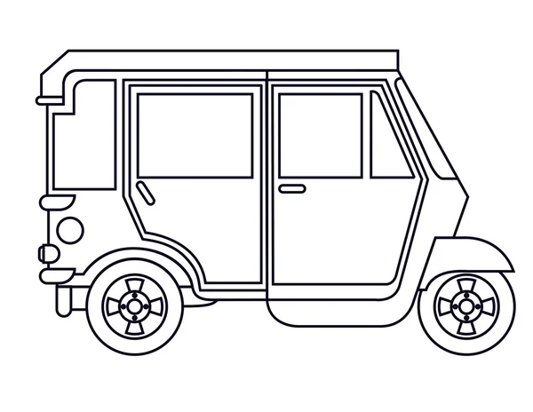 Mototaxi isolated icon design — стоковый вектор