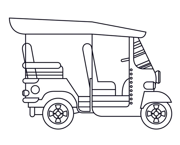 Mototaxi icone isolate — Vettoriale Stock