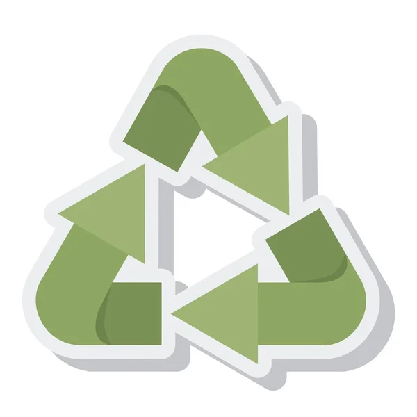 Pfeile recyceln Symbol isoliert Symbol — Stockvektor