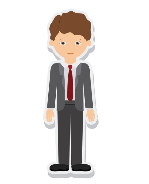 Young man male isolated — Stock Vector