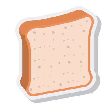 lezzetli ekmek izole simgesi