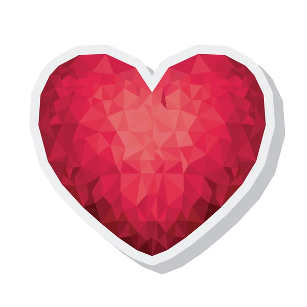 Heart love isolated icon — Stock Vector