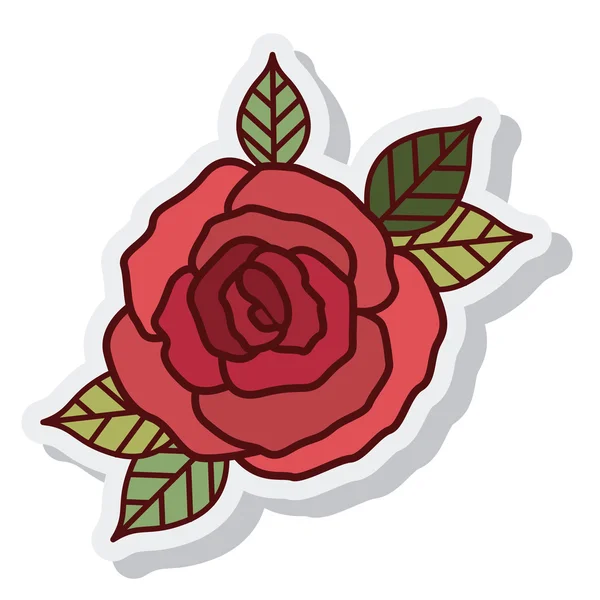 Décoration florale fleur cion isolé — Image vectorielle