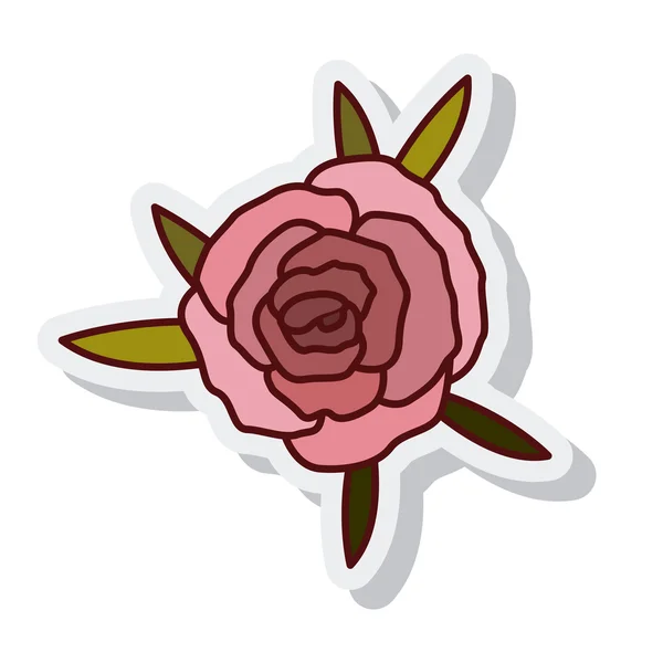 Décoration florale fleur cion isolé — Image vectorielle